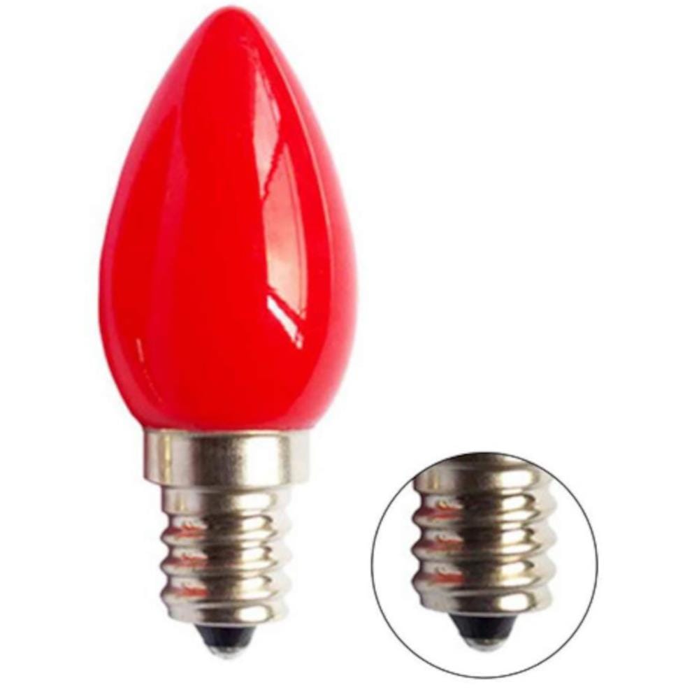7W E12 CHILLY BULB RED 2PCS MASTAR