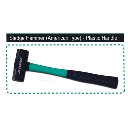 AIWO SLEDGE HAMMER (US TYPE) 8LB PLASTIC HANDLE