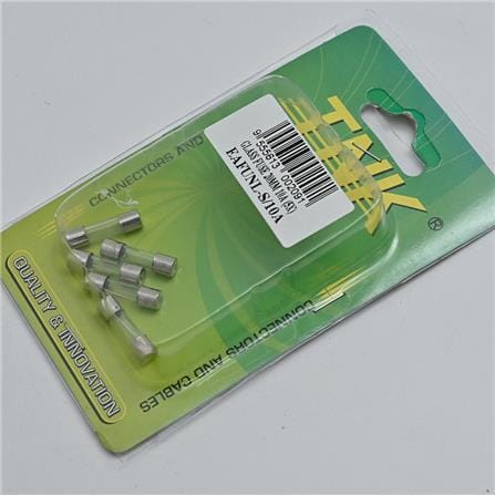 GLASS FUSE 20MM 10A 5PCS EAFUNL-S/10A TNK