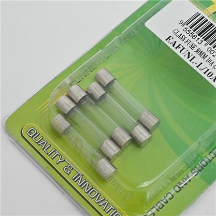 GLASS FUSE 30MM 10A 5PCS EAFUNL-L/10A