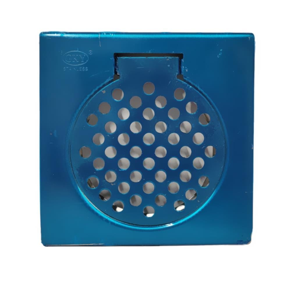 GKY STAINLESS STEEL DOUBLE GRATING TRAP COVER 6-418 15CM