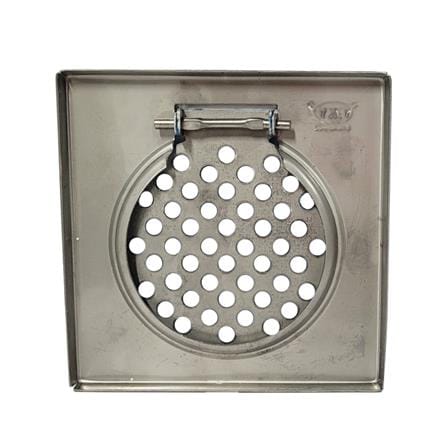 GKY STAINLESS STEEL DOUBLE GRATING TRAP COVER 6-418 15CM