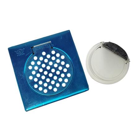 GKY STAINLESS STEEL DOUBLE GRATING TRAP COVER 6-418 15CM