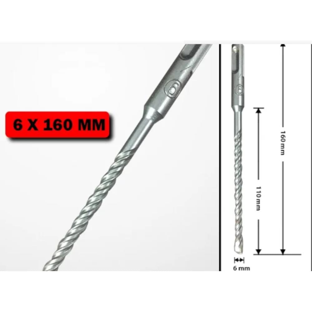 CONCRETE DRILL BIT EVA SDS (WALL) 6x160 MM