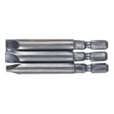 MAKITA SLOTTED SCREWDRIVER BIT 70MM 3PCS 798302-3