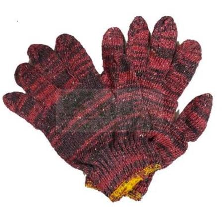 EXTRA THICK MIXED COLOUR KNITTED COTTON GLOVES L1201