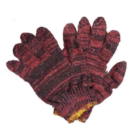 MIXED COLOUR KNITTED COTTON GLOVES L1200