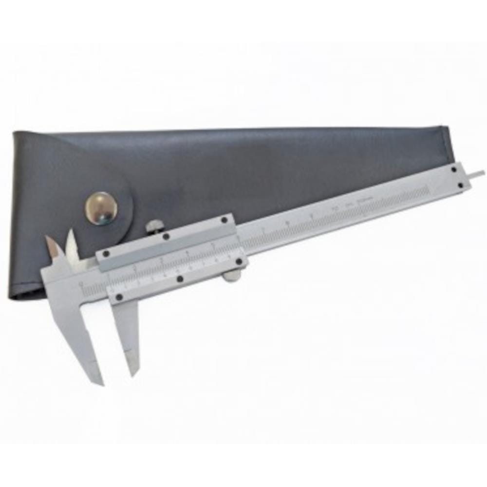 AMS BRASS VERNIER CALIPER 4"/100MM SILVER