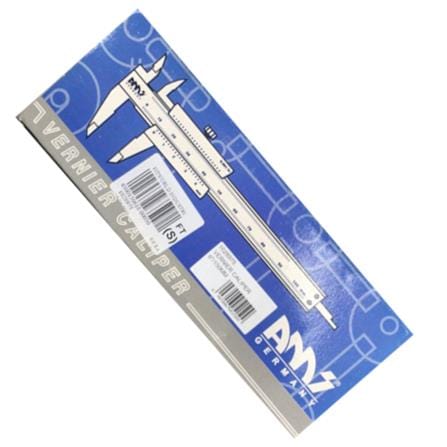 AMS BRASS VERNIER CALIPER 4"/100MM SILVER