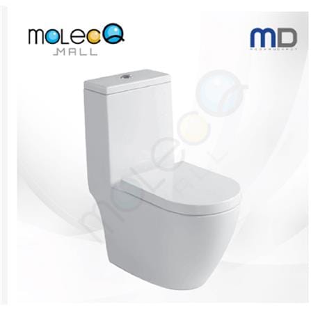 MD 1P TOILET AMORY WASHDOWN DUAL FLUSH 3/6 L H75.50XW36XD69 CM WHITE
