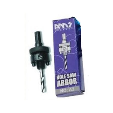 AMS HOLE SAW ARBOR 1.1/4"-6" x 7/16" A3