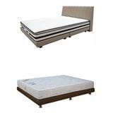 SILENTNIGHT BEDFRAME BR121 & BH OFF/WH SUPER SINGLE