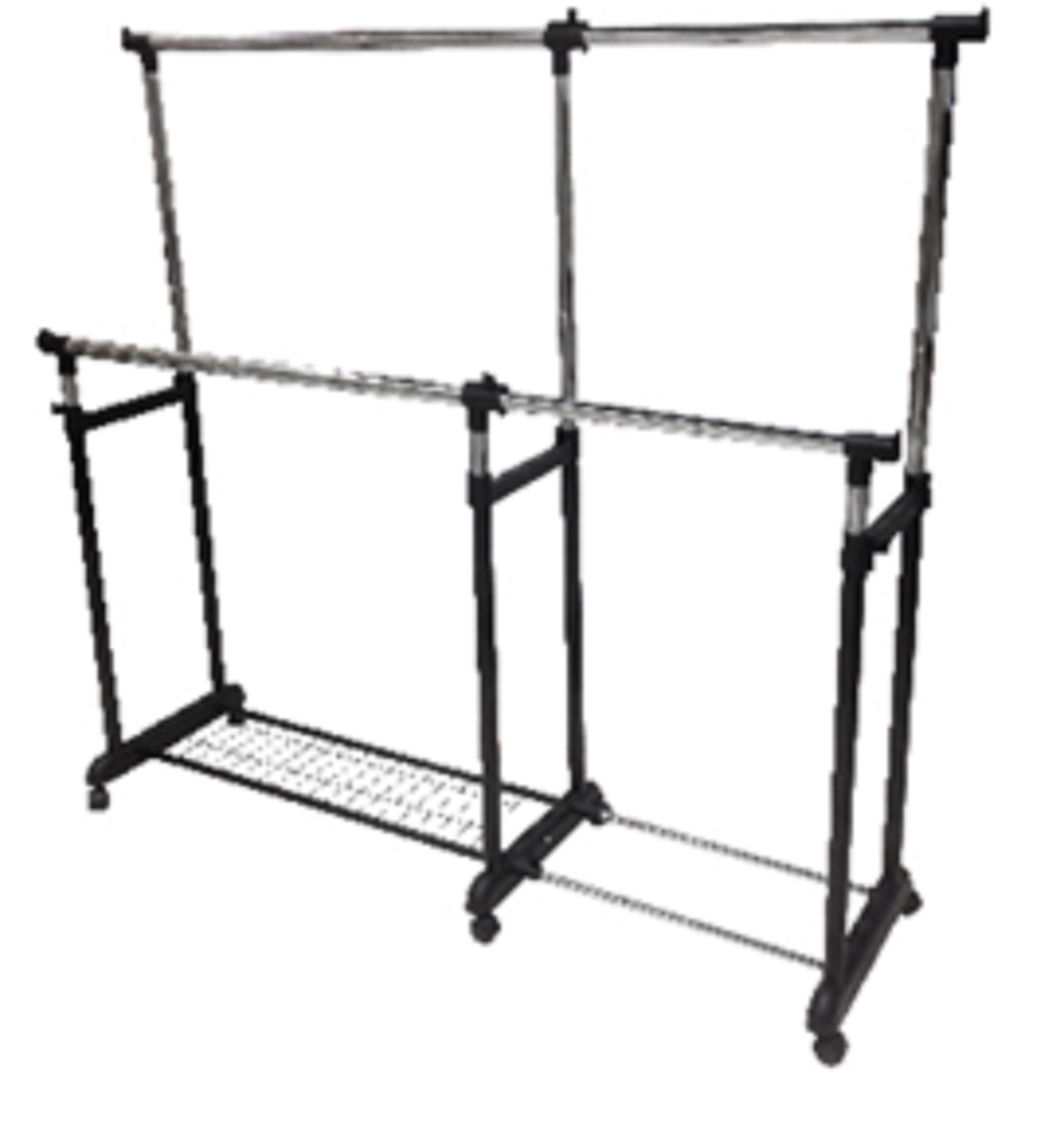 CLOTH RACK ADJUSTABLE WITH NETTING PLIM W103-169XD44XH92-160CM BLACK