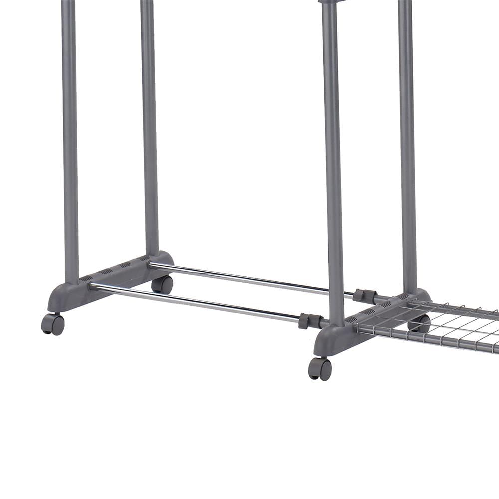 CLOTH RACK ADJUSTABLE WITH NETTING PLIM W103-169XD44XH92-160CM BLACK