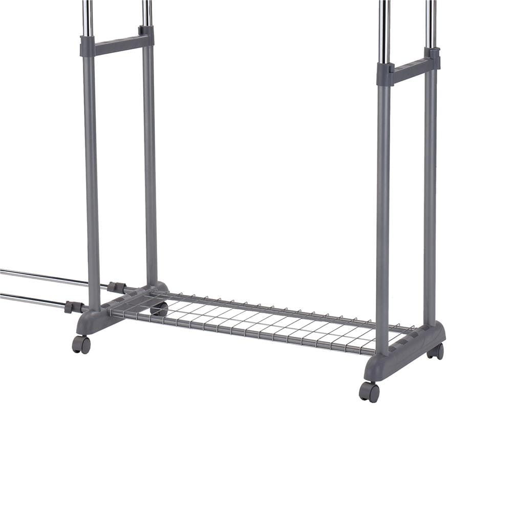 CLOTH RACK ADJUSTABLE WITH NETTING PLIM W103-169XD44XH92-160CM BLACK