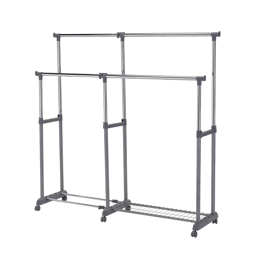 CLOTH RACK ADJUSTABLE WITH NETTING PLIM W103-169XD44XH92-160CM BLACK