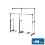 CLOTH RACK ADJUSTABLE WITH NETTING PLIM W103-169XD44XH92-160CM BLACK