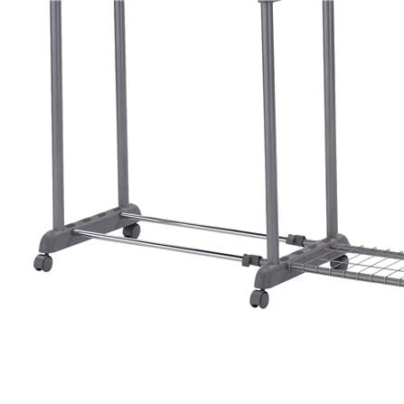 CLOTH RACK ADJUSTABLE WITH NETTING PLIM W103-169XD44XH92-160CM BLACK