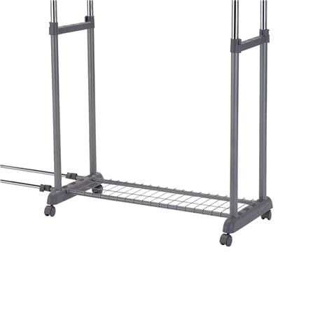 CLOTH RACK ADJUSTABLE WITH NETTING PLIM W103-169XD44XH92-160CM BLACK