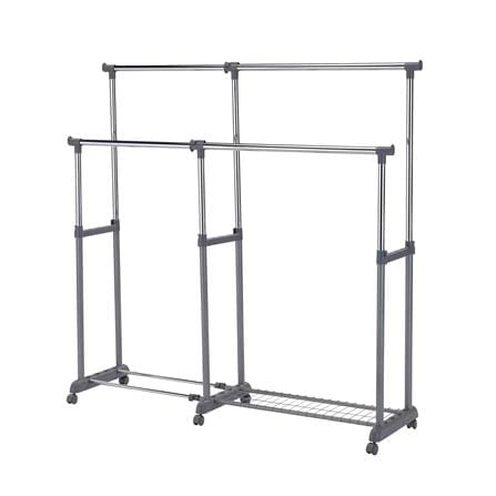 CLOTH RACK ADJUSTABLE WITH NETTING PLIM W103-169XD44XH92-160CM BLACK
