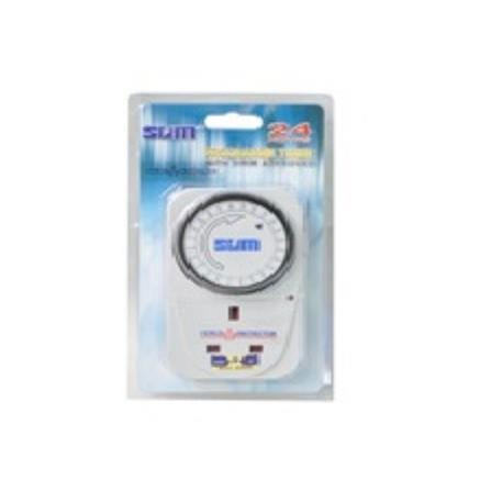 SUM ROTECTOR 24HOUR TIMER WITH SURGE S0024 WHITE