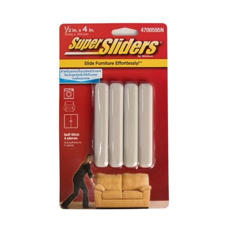 FURNITURE SLIDER SUPER SLIDERS 4700595 RECTANGULAR 1.5X4" 4PCS