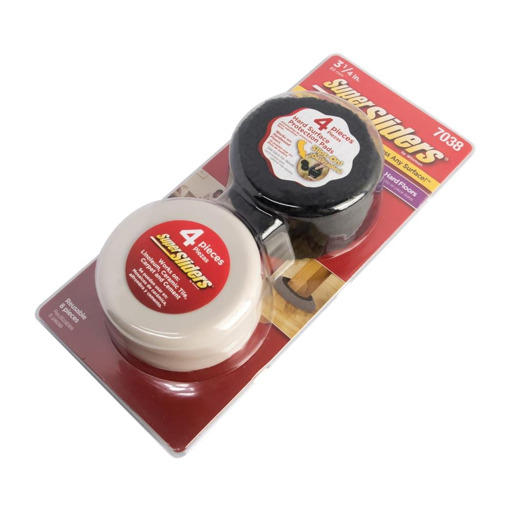 FURNITURE SLIDER WITH PROTECTION PAD SUPER SLIDERS 7038 3.5" 4PCS