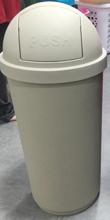 ROUND DUSTBIN UNI-WARE 45L BEIGE