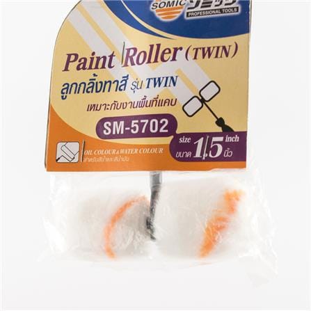 TWIN PAINT ROLLER SOMIC 1.5IN