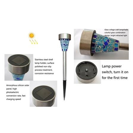 EAGOCRAFT P800051/1029 SOLAR LIGHT BLUE MOSAIC