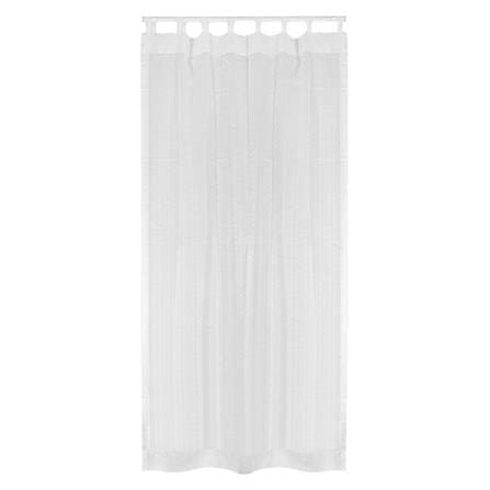 TAB TOP SHEER CURTAIN HOME LIVING STYLE RIN 130X220CM WHITE