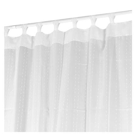 TAB TOP SHEER CURTAIN HOME LIVING STYLE RIN 130X220CM WHITE
