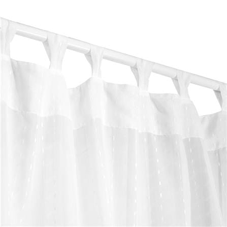 HLS RIN SHEER CURTAIN 130X250 WHITE