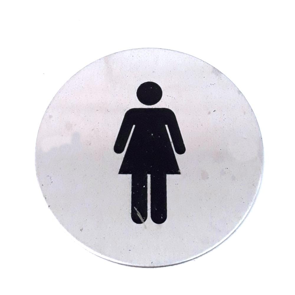 AVIO DESTINATION BOARD ROUND STEEL PLATE SIGN- WOMAN EACH