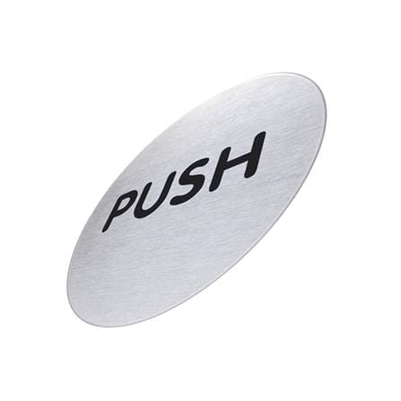AVIO DESTINATION BOARD ROUND STEEL PLATE SIGN-PUSH EACH