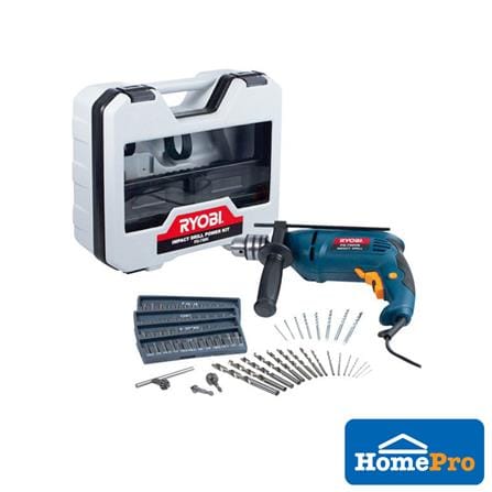 RYOBI IMPACT DRILL KIT PD-750K 13MM