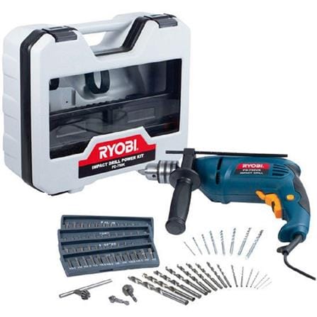 RYOBI IMPACT DRILL KIT PD-750K 13MM