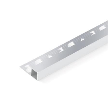DP CORNERTRIM ALUMINIUM SQUARE CA122001 SILVER 2M