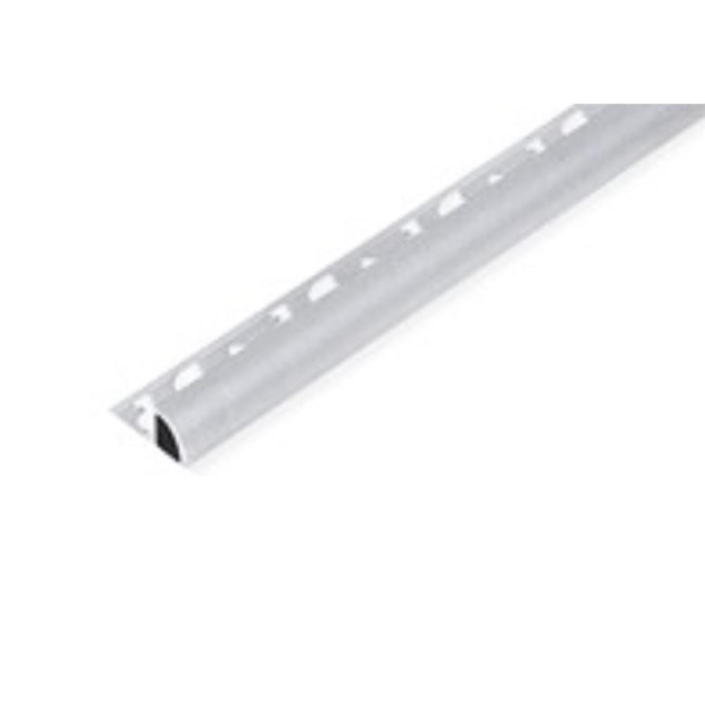 CORNER TRIM ALUMINIUM CURVE 12MM SAND SILVER 2M