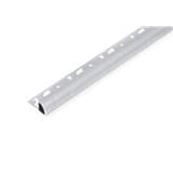 CORNER TRIM ALUMINIUM CURVE 12MM SAND SILVER 2M