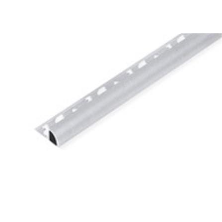 CORNER TRIM ALUMINIUM CURVE 12MM SAND SILVER 2M
