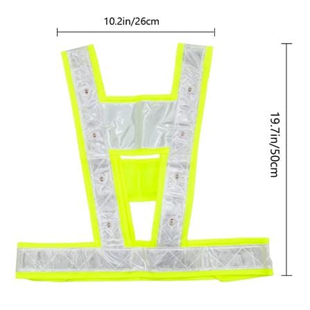 WORKER GREEN V-SAFETY VEST WV200G EACH