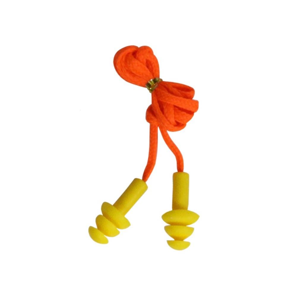WORKER MUSHROOM TYPE EARPLUG W1005 YELLOW/ORANGE EACH