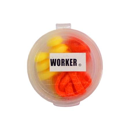 WORKER MUSHROOM TYPE EARPLUG W1005 YELLOW/ORANGE EACH