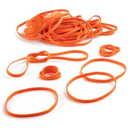 UNICORN GOLD/ORANGE RUBBER BAND 300PCS EACH 100G