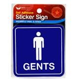 UNICORN SIGNAGE MALE STICKER USS-805 BLUE/WHITE STICKER