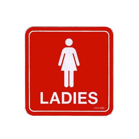 UNICORN SELF ADHESIVE SIGNAGE FEMALE STICKER USS-806 EACH