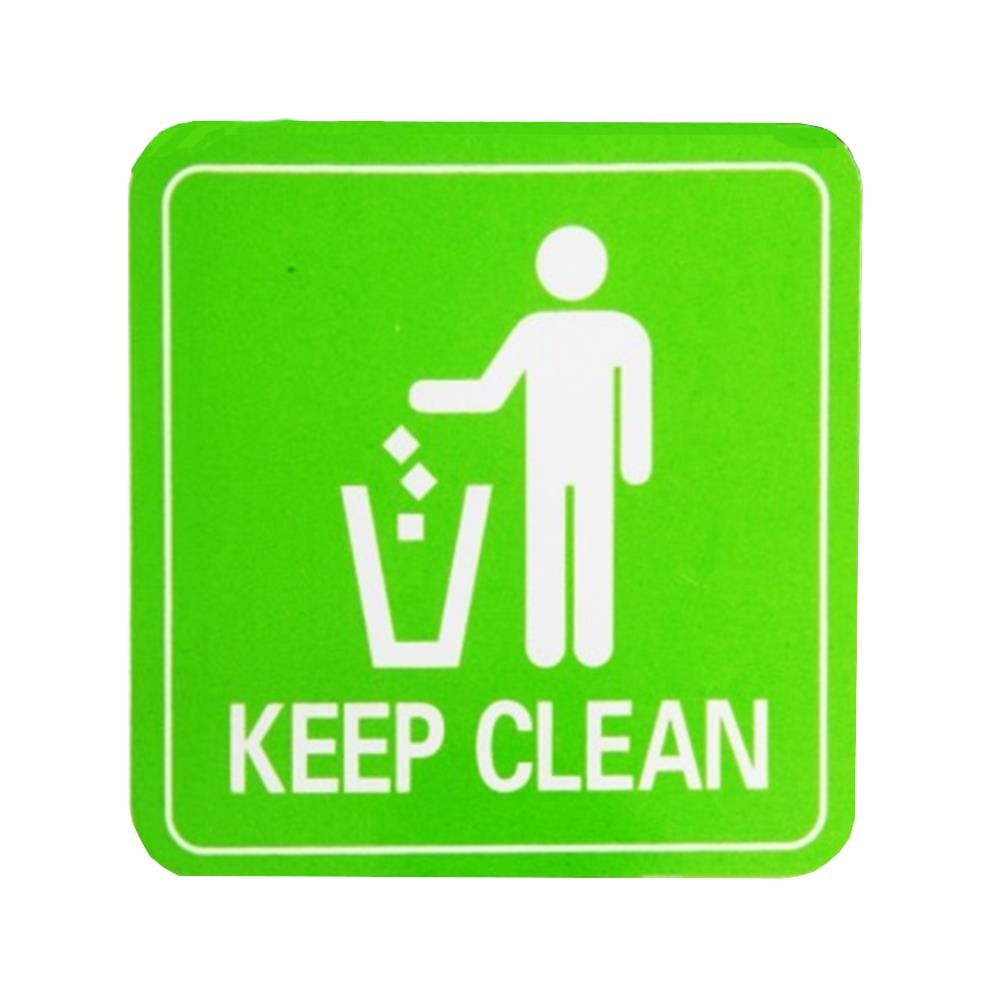 UNICORN SELF ADHESIVE SIGNAGE STICKER NO LITTER USS-807 EACH