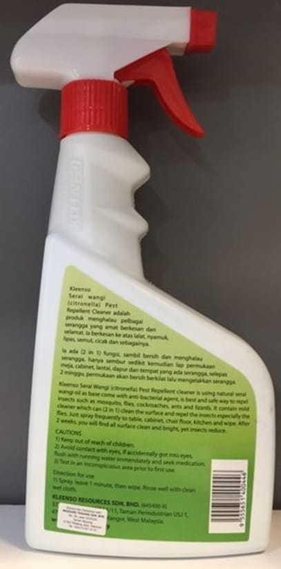 KLEENSO SERAI WANGI PEST REPELLENT 500ML
