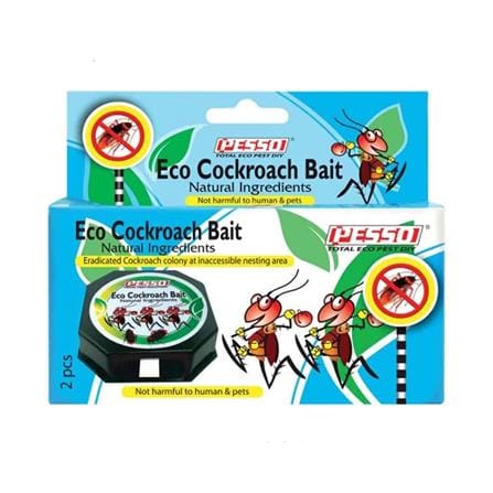 PESSO ECO COCKROACH BAIT NATURAL INGREDIENTS 2PCS EACH